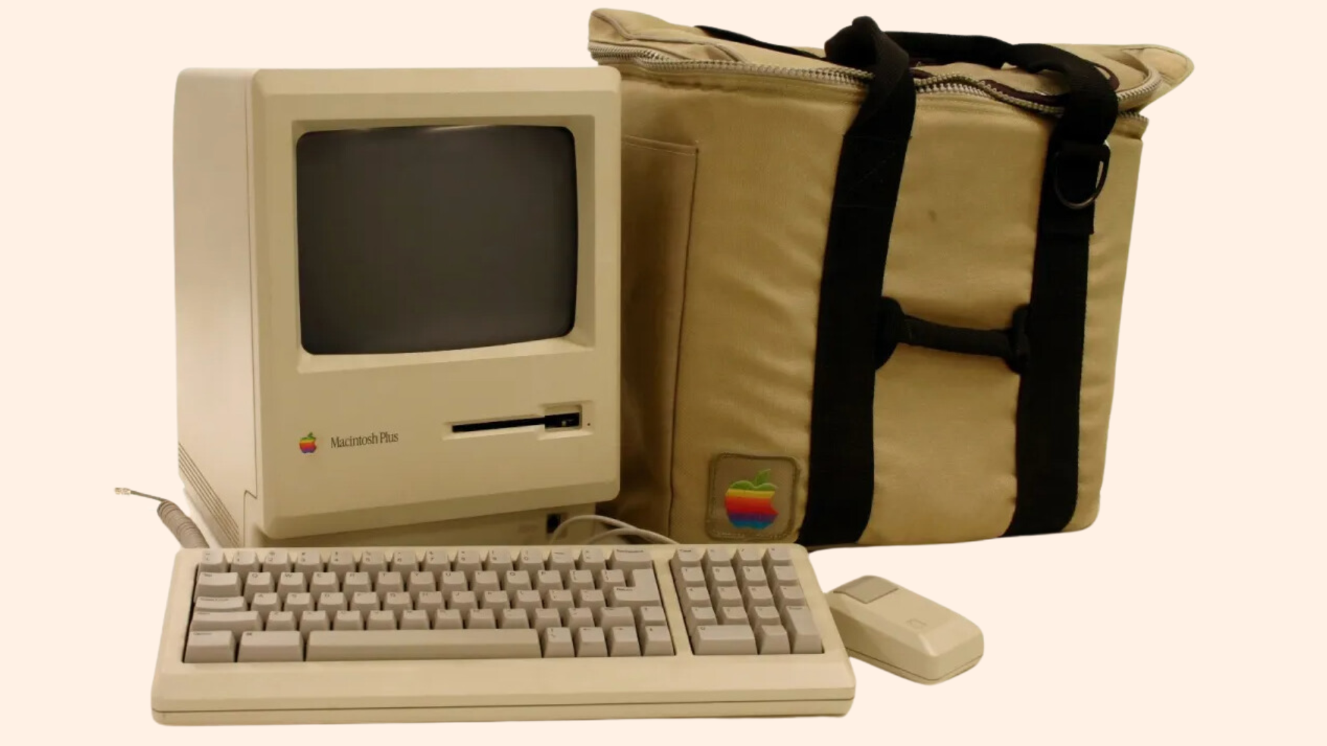 Apple Macintosh Plus und Carrybag