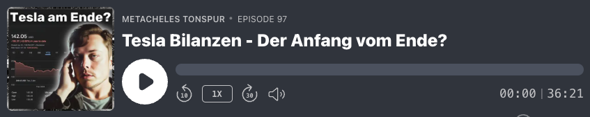 Tesla Bilanzen - Der Anfang vom Ende?