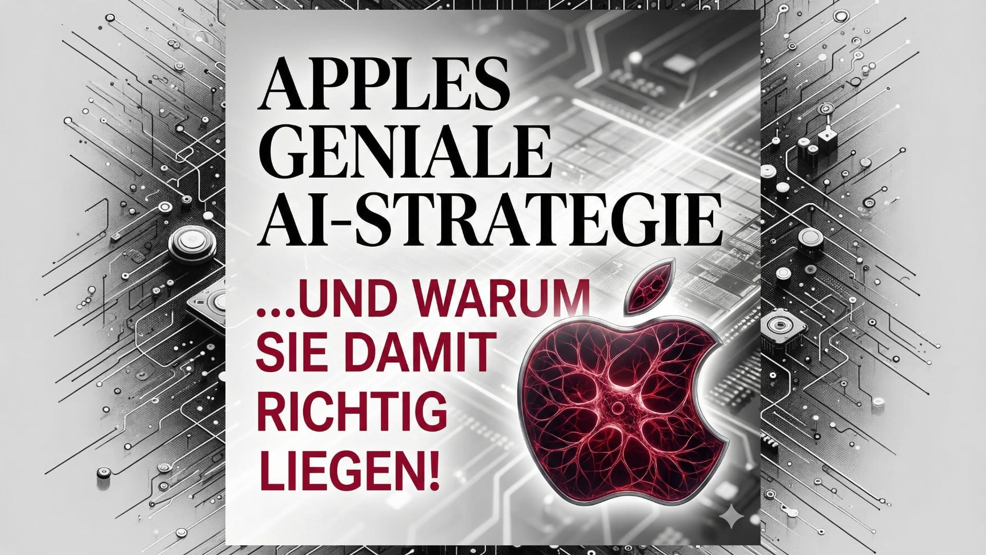 Apples geniale AI-Strategie und warum sie damit richtig liegen!