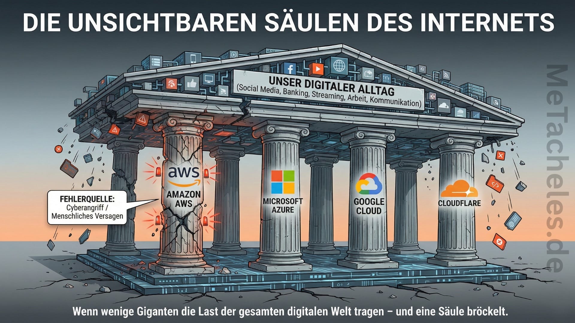 Wenn die Cloud hustet, kriegt das Internet Fieber